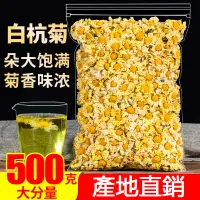 在飛比找蝦皮購物優惠-白菊杭花茶 袋裝500g 另售胎菊王 黃山貢菊 金絲皇菊 婺