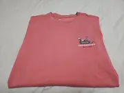 Travis Mathew NEW WOLFSBERG Always On Vacation In Roan Rouge Tshirt SZ Small