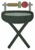 Quickutz 2x2 BARBEQUE 2 Dies KS-0923 RETIRED BBQ GRILL
