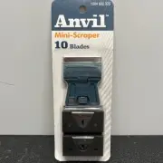 NEW!! Anvil Mini Razor Flat Scraper with 10 Blades - 1004 682 335