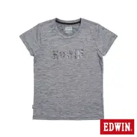 在飛比找蝦皮商城優惠-EDWIN 涼感系列 大LOGO圓領短袖T恤(麻灰色)-女款