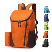 Portable Foldable Backpack Folding Mountaineering Bag, Ultralight Orange