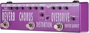 Labymos RC5 6-in-1 Guitar Multi-Effects Pedal Reverb + Chorus + Distortion + Overdrive + Booster + Buffer Full Metal Shell with True Bypass