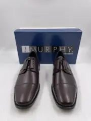 J. MURPHY NOVICK BURGUNDY CAP TOE LACE UP SHOE DRESS MENS 13 M