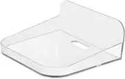 Small Floating Shelf for Security Camera No Drill Wall Mount Storage Elegant Transparent Design for Monitor and Indoor Decor