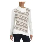 ALFRED DUNNER Womens Metallic Sweater XLarge P - Large (READ)