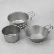 Ergonomic Handle Camping Cup Lightweight Stainless Steel For Outdoor Tableware