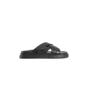 [FENDI] FENDI MAN BLACK SANDALS & SLIDES Black