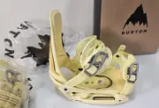 Burton Cartel X EST Men's Snowboard Bindings, Size M - Cream/Graphic NEW