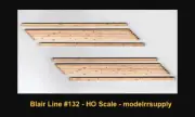 Blair Line 132 HO Laser-cut wood 2-lane angled (L) Grade Crossing | $5 Offer