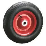 Ambassador STEEL WHEELBARROW WHEEL WITH 1" AXLE DIAMETER 4.0x8" Thick Tread