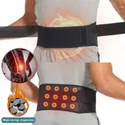 Men Self Heat Lower Back Support Magnetic Pain Relief Posture Lumbar Brace Belt