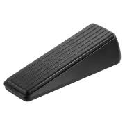 1 Pcs 1.3" Door Stopper for Bottom Door Stop Wedge Non-Slip, Zinc Alloy Black