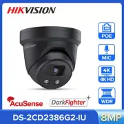 Hikvision 4K 8MP DS-2CD2386G2-IU AcuSense MIC Outdoor Turret CCTV IP Camera