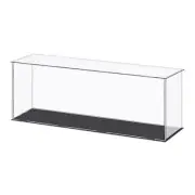 Acrylic Display Case Plastic Cube Storage Box Clear Small Showcase 41x11x15.5cm
