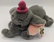 New Mouseketoys 13" Dumbo Elephant Plush Stuffed Bear With Blue Collar NWT