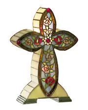 Dale Tiffany Flora Cross Accent Table Lamp