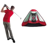 2025 Pure2Improve Pop Up Golf Driving Chipping Practice Net Training Swing Aid