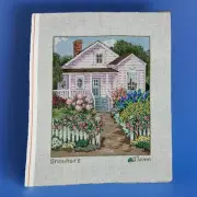 Sandra Gilmore Allain Hand Painted Needlepoint Canvas - Grandma's House Garden