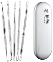 Essentials Blackhead Remover Pimple Comedone Extractor Tool, Acne Removal Kit