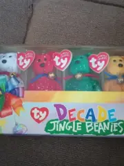 Ty Decade Jingle Beanies Set Of 4 Beanie Baby Ornaments