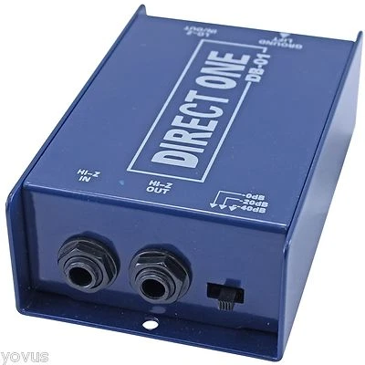 NEW DB-01 Passive XLR to 1/4 Direct di Box with ground lift for guitar keyboard