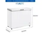 218 Litre Chest Freezer - White Deep Freezer Storage Freezer