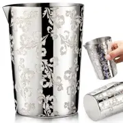 Cocktail Mixing Glass 17oz(500ml) Stainless Steel Martini Stirring Unbreakable