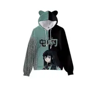 Anime Demon Slayer Hooded Cosplay Sweatshirt Hoodies Pullover Sports Tops For Unisex Gifts -NMAOV D M