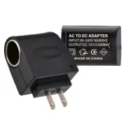 AC US/EU Plug Wall Power to DC Car Charger Cigarette Lighter Converter Adapter