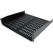 StarTech.com 2U 16in Universal Vented Rack Mount Cantilever Shelf - Fixed Server Rack Cabinet Shelf - 50lbs / 23kg - Steel, SPCC - 22.68 kg Weight