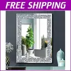 Luxurious 20x28in Frameless Polished Silver Mirror - Perfect for Home Decor
