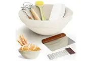 OZZYCOOK Sourdough Starter Kit with Bread Proofing Basket