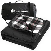 Meteor Picnic Mat Extra Large 210x140cm - Picnic Rug, Camping Mat, Picnic Blanket, Waterproof, Windproof, Quilted Fleece Outdoor Mat for Camping, Beach, Travel, Stadium & Pets