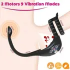 Anal Butt Plug Vibrator Male Prostate Massager Cock Ring Remote Sex Toys For Men
