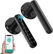Langtaojin Fingerprint Door Lock - Smart Knob, Biometric Keyless Entry Handle