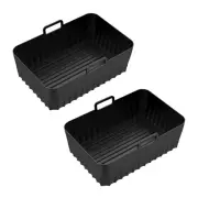 1X(2PCS Air Fryer Silicone Liners for Ninjia DZ071 DZ550 Dual Air Fryer6234