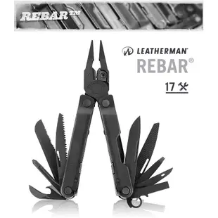 【電筒魔】 25年保固 全新 公司貨 Leatherman Rebar 工具鉗 ( 軍事黑 ) #831563 尼龍套