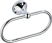 QUMIIRITY Modern Wall Mounted Towel Ring Space Saving Oval Towel Hanging Rack for Bathroom and Kitchen Easy Installation Elegant Design Durable Material Towel Shelf for Home Decor