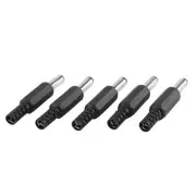 1X(5PCS 5.5mm X 2.5mm Male Jack DC Plug Socket Jack Adapter Adaptor8073