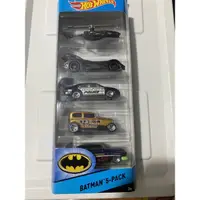 在飛比找蝦皮購物優惠-HOT WHEELS 風火輪 BATMAN 5-PACK