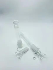 2x Glass Cone Pieces & 2x 14cm Glass Stems, 14mm Cone & 18mm Joint Stem Included