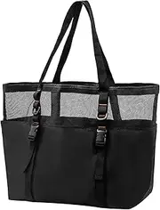 Mesh Pool Bag - Mesh Bag Toys Organizer | Foldable Mesh Swimming Pool Travel Bags Beach Bag For Shells Large Beach Tote Bag Beach Bag For Men