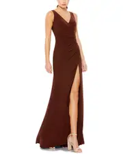 Mac Duggal Faux Wrap Gown