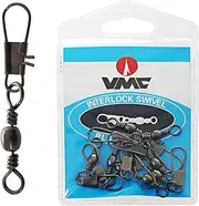 VMC Barrel Swivels with Interlock Snap 3-6kg Size 8 Qty 10