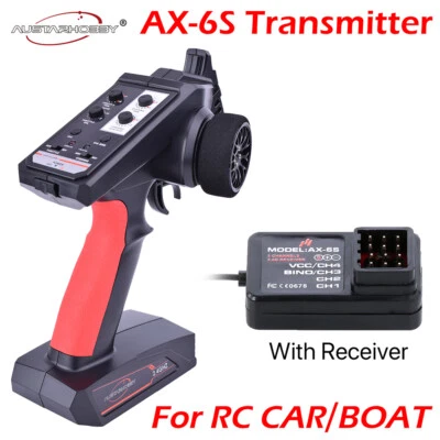 AUSTAR AX6S 2.4G 4CH Radio Remote Control Transmitter with Receiver For RC Car
