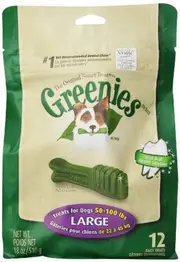 Original Canine Dental Chews - Large Size - Mega TREAT-PAK Package (532mL) - 12 Count