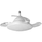E27 LED Ceiling Fan Chandelier 3 Color Changing Stepless Dimming for Living Room
