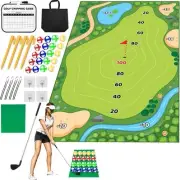 Battle Golf Game Chipping Mat - 37pcs Sticky Pro Games Medium, Verde
