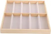 HOMOBABE Sunglasses Holder Organizer Slot Display Case for Glasses Storage Eyewear Stand with Lined Grooves for Home Shop Use